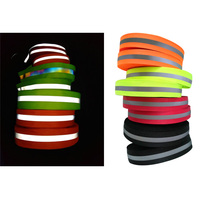 Ruban de sécurité réfléchissant épais et irisé haute visibilité avec logo lettre, idéal pour les combinaisons, les vêtements et les colliers pour animaux de compagnie