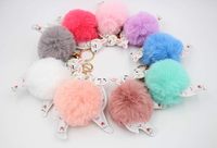 Porte-clés pompon animaux, pendentif de sac de Noël, renne porte-bonheur en peluche, décoration de voiture et petit pendentif boule renne