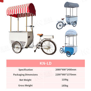 <span class=keywords><strong>Vélo</strong></span> à glace mobile à 3 roues, <span class=keywords><strong>vélo</strong></span> de vente de nourriture avec congélateur, tricycle de vente de glaces et de snacks rapides, <span class=keywords><strong>vélo</strong></span> <span class=keywords><strong>cargo</strong></span> - Product Image 6
