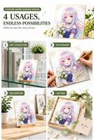 Planche Shikishi Anime Personnalisée sur Demande, Bord Doré, Planche Artistique Holographique, Merchandise pour Fans, Cadeau de Collection