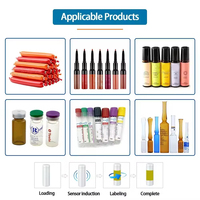 Machine d'étiquetage pour petits flacons ronds, machine d'étiquetage pour tubes à essai, ampoules, applicateur, flacon de 10 ml, machine d'étiquetage pour flacons de liquide oral