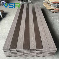 Plancher en composite bois extérieur 3D couleur teck 140*25mm, revêtement de terrasse imperméable pour piscine, plancher en WPC