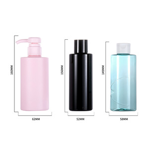 Flat Shoulder <b>Empty</b> Pet <b>Plastic</b> <b>Bottles</b> 250Ml 300Ml For Personal Care Packaging - Product Image 5
