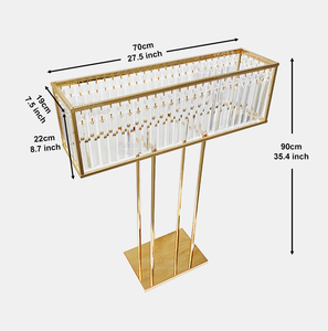 Soporte <span class=keywords><strong>de</strong></span> Flores Rectangular Desmontable <span class=keywords><strong>para</strong></span> Boda, Centro <span class=keywords><strong>de</strong></span> <span class=keywords><strong>Mesa</strong></span> con Colgante <span class=keywords><strong>de</strong></span> Cristal Acrílico <span class=keywords><strong>para</strong></span> Decoración <span class=keywords><strong>de</strong></span> <span class=keywords><strong>Mesa</strong></span> <span class=keywords><strong>de</strong></span> Boda, Bajo Costo <span class=keywords><strong>de</strong></span> Envío - Product Image 2