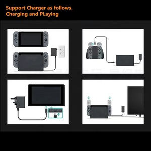 Adaptateur de chargeur rapide pour téléviseur de voyage SYYTECH pour accessoires Nintendo <span class=keywords><strong>Switch</strong></span> Lite NS, prise US EU UK - Product Image 6