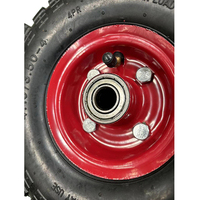 Roues de brouette gonflables de haute qualité de 10 pouces, nouvelles roues pneumatiques de 10 x 3,50-4 en polyuréthane, caoutchouc pneumatique, capacité de charge de 150 kg, Hengyida