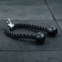 Vente en gros sur mesure Gym Fitness Double Triceps Tirez vers le bas Corde Fixation Cabel 27 "Revolving