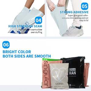 Enveloppes en polyéthylène imperméables 10x13 pouces, enveloppes en polyéthylène blanches, sac de courrier, fermeture autocollante, sac d'expédition pour vêtements - Product Image 4