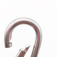 Mousqueton en acier inoxydable 316 avec anse, robuste, pour la plongée sous-marine, la sangle de sécurité et l'équipement de plein air, 40mm-180mm