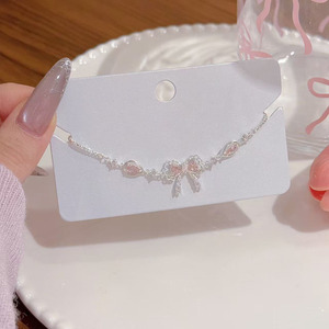 Fanhua Marken-Schmuck Modisches Edelstahl Wasserdichtes Nicht Anlaufendes 18K Vergoldetes Rosa Schleifenarmband - Product Image 6
