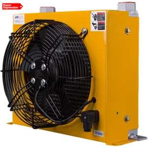 Types Air--cooled Oil Heat Exchanger 100L/min Hydraulic Oil Cooler Radiator with Fan