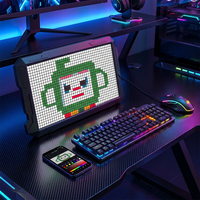 Nouveau modèle d'écran à pixels Bluetooth LED, cadre photo de bureau, écran à pixels créatif DIY, écran mural à pixels, lumière d'ambiance