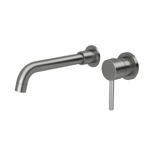 Miscelatore per lavabo a parete con maniglia singola Miscelatore per lavabo a leva singola Rubinetti per bagno con bocca lunga - Product Image 3