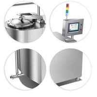 HN QDMECH Mélangeur électrique pour pâte à gâteau en acier inoxydable Mélangeur d'aliments Machine à fouetter pour crème à gâteau Distributeur de pâte à gâteau