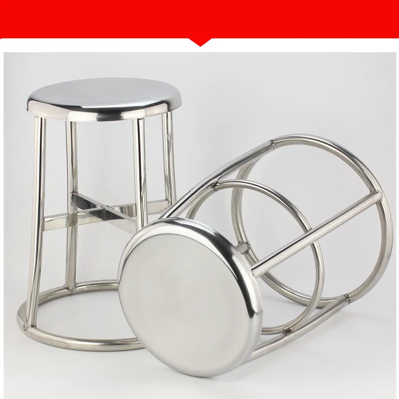 Laboratory Furniture Chair Air Pressure Round 304 Stainless Steel Backrest Stool