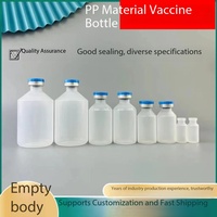 Flacon pharmaceutique stérile en PP de haute qualité, résistant à la chaleur, autoclavable, anti-chute, 3ml-100ml, vente en gros OEM