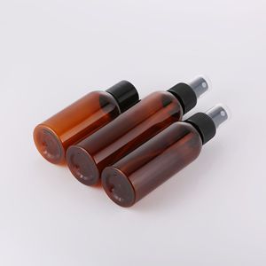 ขวดพลาสติกสีน้ำตาลสำหรับสัตว์เลี้ยง 100 มล. ทรงกระบอก ฝาเกลียว บรรจุภัณฑ์เครื่องสำอาง - Product Image 3