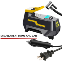 Compresseur d'air pour voiture et moto, gonfleur de pneus robuste en ABS 120W, léger et portable, moniteur de pression des pneus numérique 12V