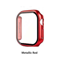 Serie12 PK09 2-in-1 Schutzhülle mit Glasbildschirm für Apple Watch Serie 12 42mm 46mm