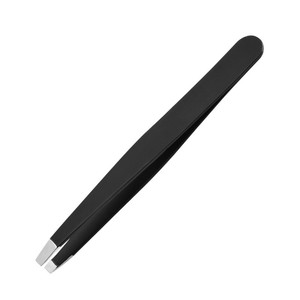 プロ仕様精密ステンレス眉毛ピンセット湾曲した傾斜先端完璧な美容整形 - Product Image 6