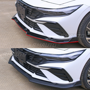 Front Bumper Lip Chin Spoiler Deflector <b>Protector</b> Guard Decoration Body Kit <b>Cover</b> Trim for Hyundai Elantra CN7 2023 2024 - Product Image 5