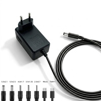 Adaptateur secteur régulé DC 12V 2A 24V 1A 24W 100-240V avec prise US EU UK pour lampe à ongles, projecteur, diffuseur - Vente en gros directe usine