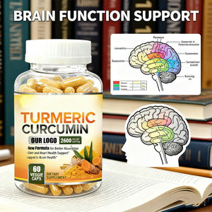 חם מכירת כמוסות ג 'ינג' ר כורכום עם אבקת פלפל שחור תוספת עבור שיפור עשבי תיבול בריאות לב משותף - Product Image 5