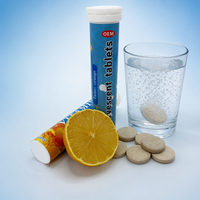 Comprimés effervescents de vitamines en marque privée, 1000 mg de vitamine C, complément alimentaire pour renforcer l'immunité, non destiné aux nouveau-nés, durée de conservation de 2 ans