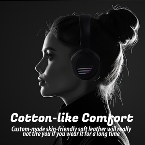 Chất Lượng Cao 2.4G Không Dây Dual-Chế Độ Máy Tính Chơi Game Tai Nghe Bán Chạy Nhất CLS-X09 Đen Âm Nhạc Tai Nghe Bán Buôn Giá Làm Kim Loại - Product Image 3