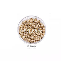 Großhandel 4mm Silikon ausgekleidet Nano Micro Ringe Aluminium Silikon Micro Ring Haar verlängerung Perle Echthaar Extensions