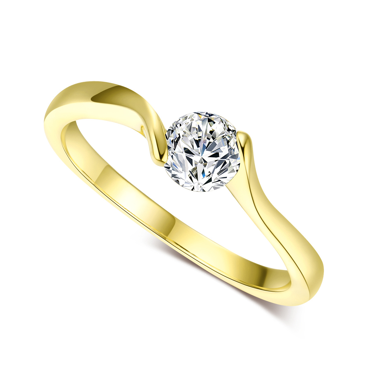 R416Oro chiaro+pietra bianca