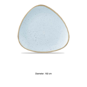 Assiette triangulaire bleu œuf de canard 19,2 cm Churchill Stonecast -12-Sdestr71 - Product Image 3