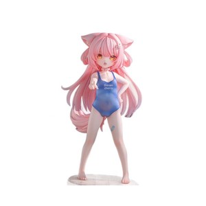 Figura de PVC de Chica con Orejas de Gato en Traje de Baño, Estilo Lolita Shoujo Dream Sakura, Decoración de Escritorio - Product Image 5