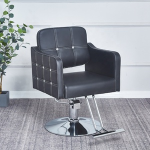 Sillón de Barbería Hidráulico, Silla de Estilismo para Salón, Giratoria 360 Grados, Altura Ajustable, para Barbería - Product Image 4