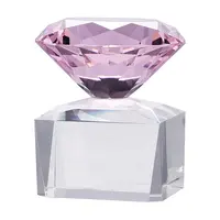 Großhandel kristall block trophäe top 3D diamant mit verschiedenen farbe kristall trophäe und auszeichnung für prizegifts