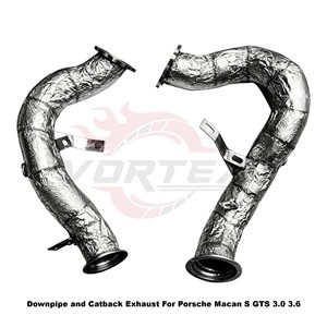 Sistema de escape completo de acero inoxidable Vortex Performance con válvula de vacío para Porsche Macan S GTS 3.0 3.6 - Product Image 4