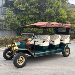 Vehículos eléctricos verdes 6-8 asientos Proveedor de automóviles clásicos <span class=keywords><strong>Limusina</strong></span> con batería Carros de golf Transporte especial - Product Image 3