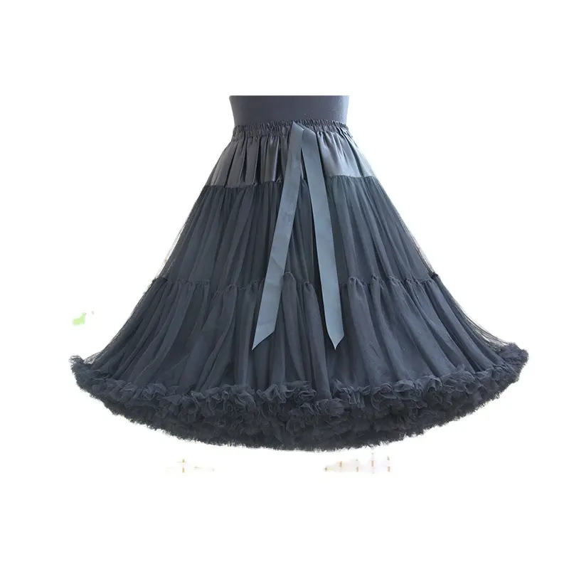 Adult Extended Hexagonal Mesh Material Fashion Comfortable Tutu Dress Pettiskirt