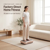 Plateforme vibrante électrique Crazy Fit pour usage domestique, machine portable pour le corps entier, ABS Fitness Slimmer