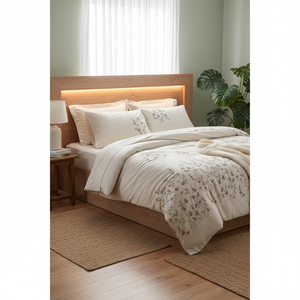 Hemera Cotton Box Linen Double Duvet Cover <b>Set</b> King Queen Twin Floral Woven Soft Home Bed <b>Comforter</b> Wedding Hospital Hotel - Product Image 3