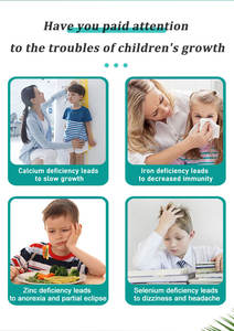 अपने ब्रांड कैल्शियम, आयरन, जिंक और सेलेनियम नरम बच्चों की वृद्धि और स्वास्थ्य बायोटिन कैप्सूल - Product Image 4