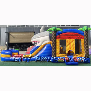 พาณิชย์ร้อนขายพองกระโดดบ้านพอง Combo <span class=keywords><strong>Kiddie</strong></span> สระว่ายน้ำพองแห้งและชุดเปียกสำหรับการขาย - Product Image 1