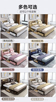 Cama King Size Inteligente Multifuncional de Diseño Moderno y Lujoso, con Estructura de Madera, Almacenamiento, Tapicería de Cuero, Masaje, Reclinable, Suave, Doble