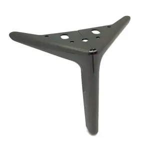 Pieds de meubles solides OEM, support de Table en métal Durable, chaise en fer, canapé européen, Angle noir, 120mm, 1 pièce