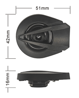 A75 tweeter unité haut-parleurs accessoires haut-parleur aigu haute fréquence tête magnétique ruban haut-parleur tête magnétique aigus