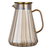 Carafe à eau en verre borosilicate coloré avec ensemble de tasses, résistante à la chaleur, pour boissons froides, idéale pour la maison et la table