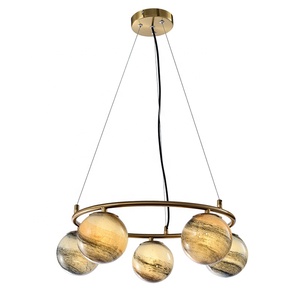 Lustre terre errante moderne minimaliste nordique chambre salle à manger planétaire chambre d'enfants lustre planétaire créatif - Product Image 3