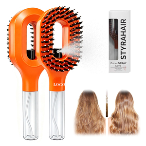 2-in-1 Water Sprayer Comb & Detangling <b>Brush</b> – Built-in Mist Function, Smoothing Frizz-Free Styling Tool - Product Image 1