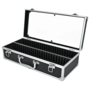 Boîte de rangement et de présentation portable pour pièces de monnaie, avec couvercle en acrylique transparent, capacité de 50 supports pour pièces de monnaie classées PCGS NGC ANACS - Product Image 4