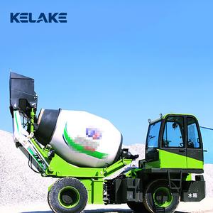 Camion bétonnière vert KELAKE avec chargeur frontal, système entièrement hydraulique - Product Image 2